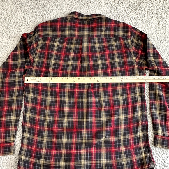 Carbon 2 Cobalt Shirt Men's Medium Plaid Flannel Button Up Lined Mid Weight - Picture 5 of 8